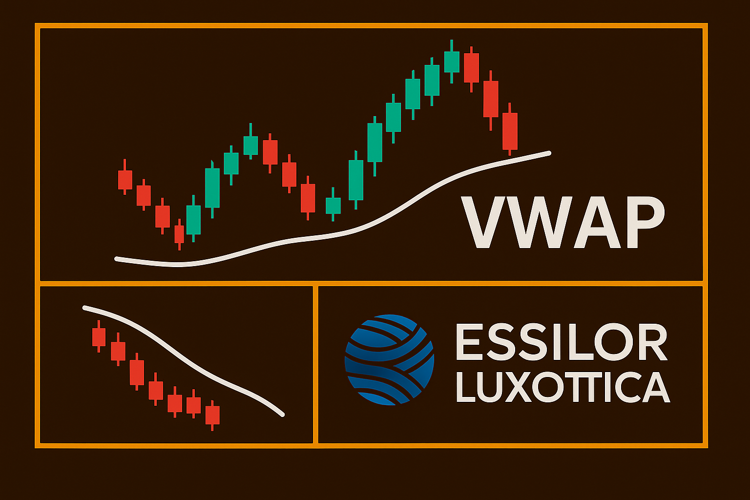 💭 EssilorLuxottica op de chart: Loopt tegen korte weerstand aan op de VWAP