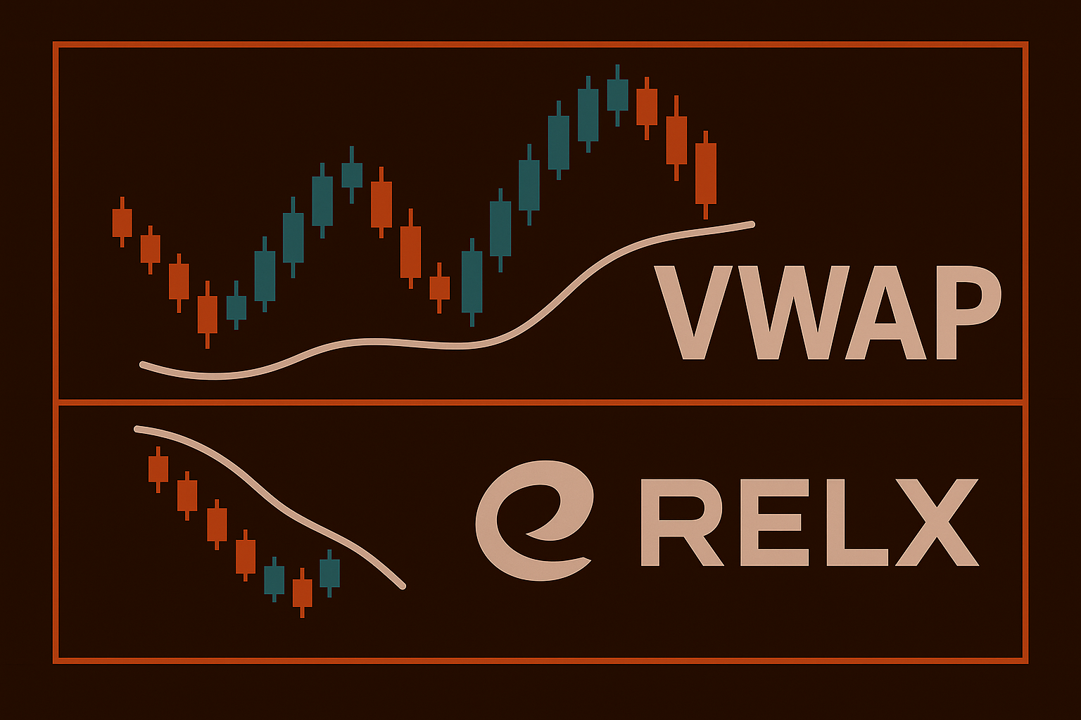 ✖️ RELX en de VWAP: Test top en vloeiende opwaartse lijnen
