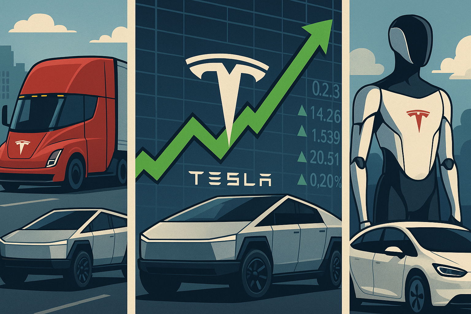 Tesla stijgt ondanks verkoopdip: Beleggers richten zich op de toekomst