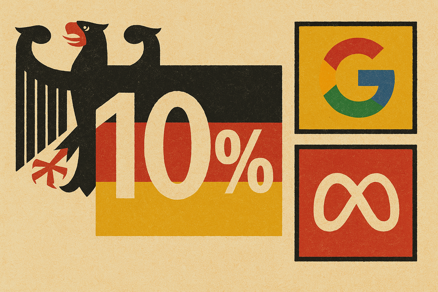 Duitsland overweegt 10%-belasting digitale diensten: Gevolgen - GOOGL - META