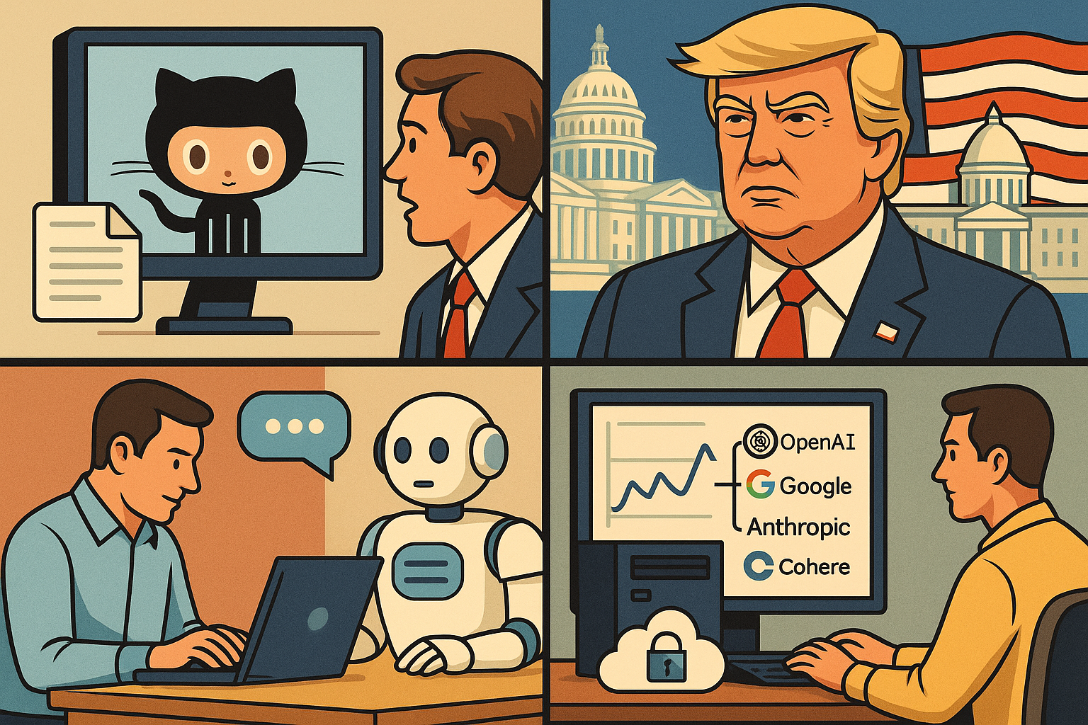 Aandelen AI: Trump plan gelekt via GitHub: implicaties en kansen voor sector