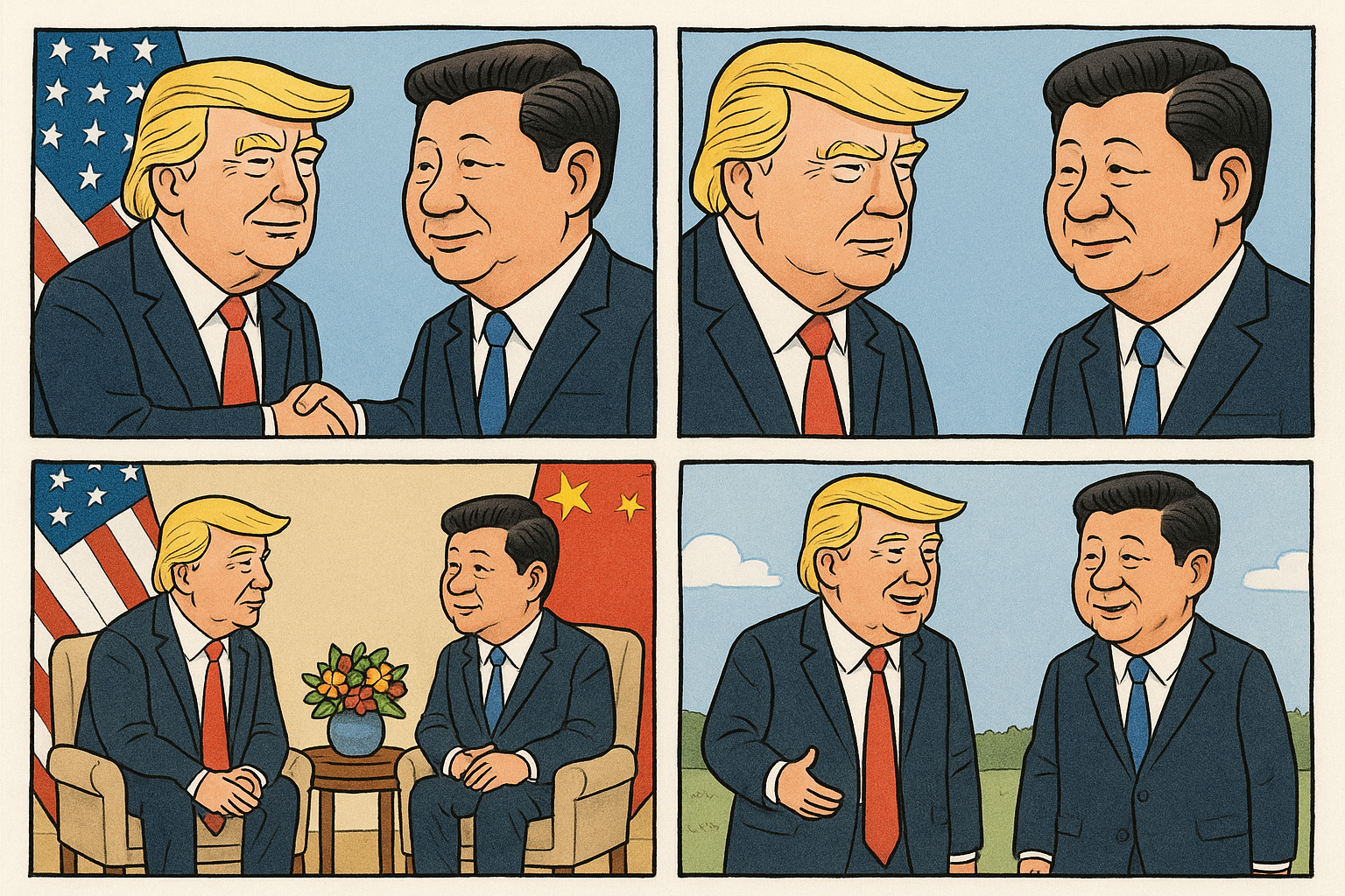 Tarieven: Trump tempert toon aanloop mogelijke top Xi - Ondersteuning markten