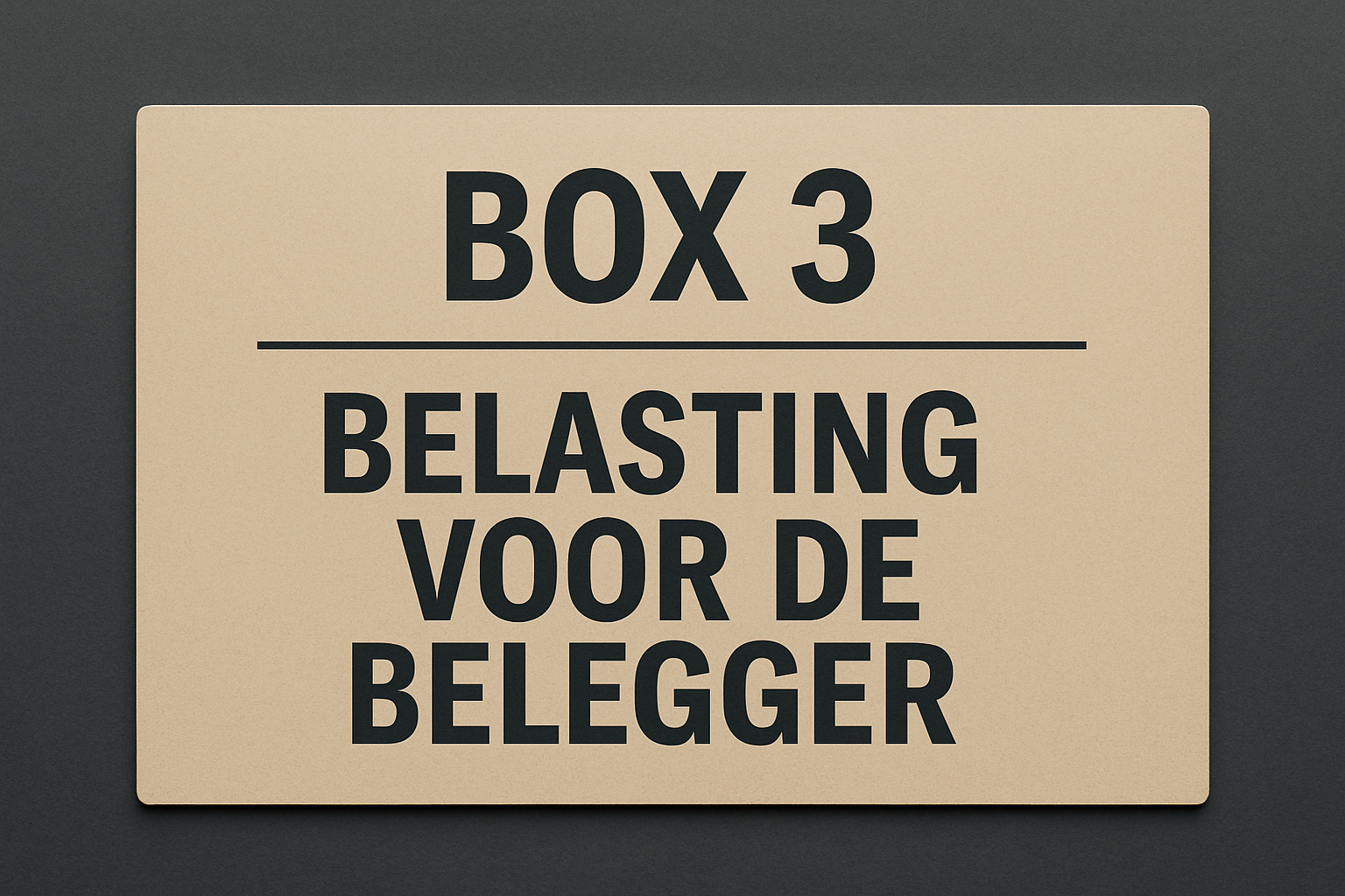 💶 Belastingen in Box-3: Wat beleggers moeten weten over voorstel 2028