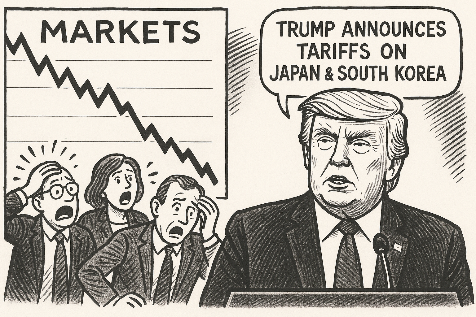 Tarieven: Markten schrikken Japan en Zuid-Korea - Instant view - Toevoeging EU