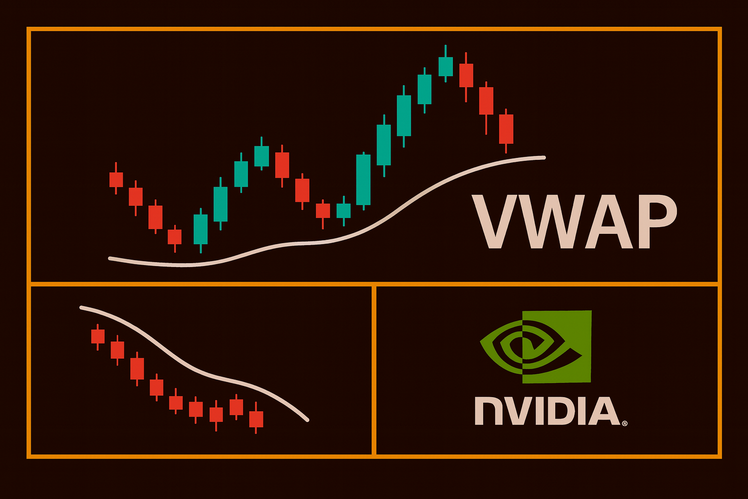 ✖️ NVDA en de VWAP: Daalt verder - Mogelijk nog geen bodem korte termijn