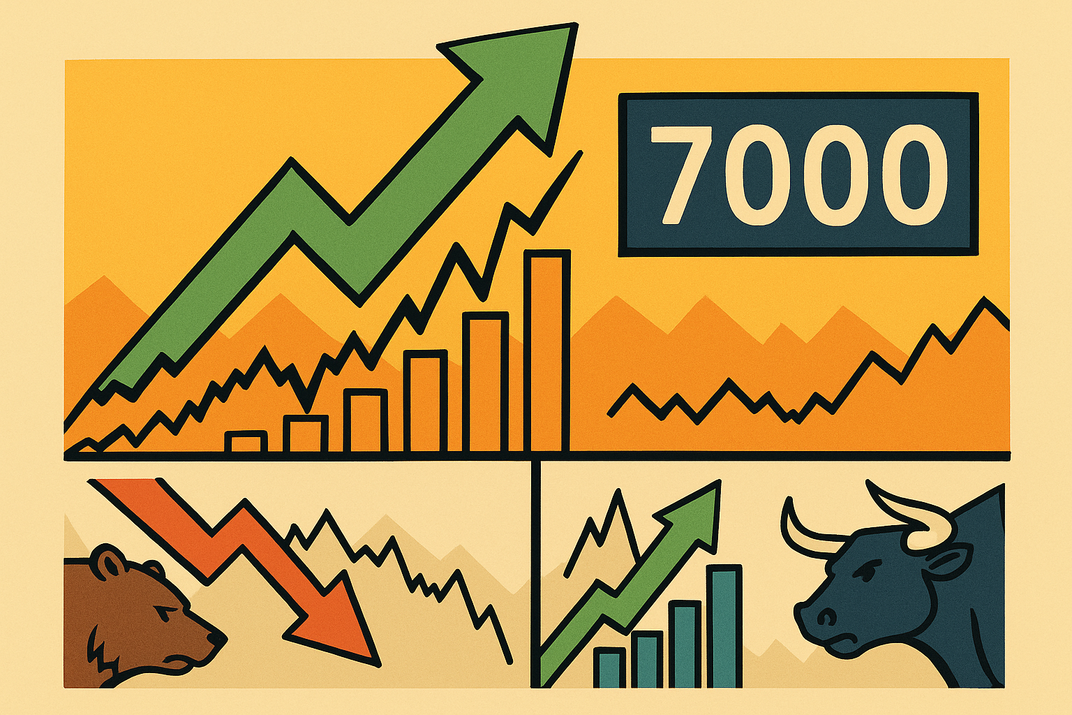 S&P 500: Bullish optietrading kan volatiliteit rond het 7000-niveau aanwakkeren