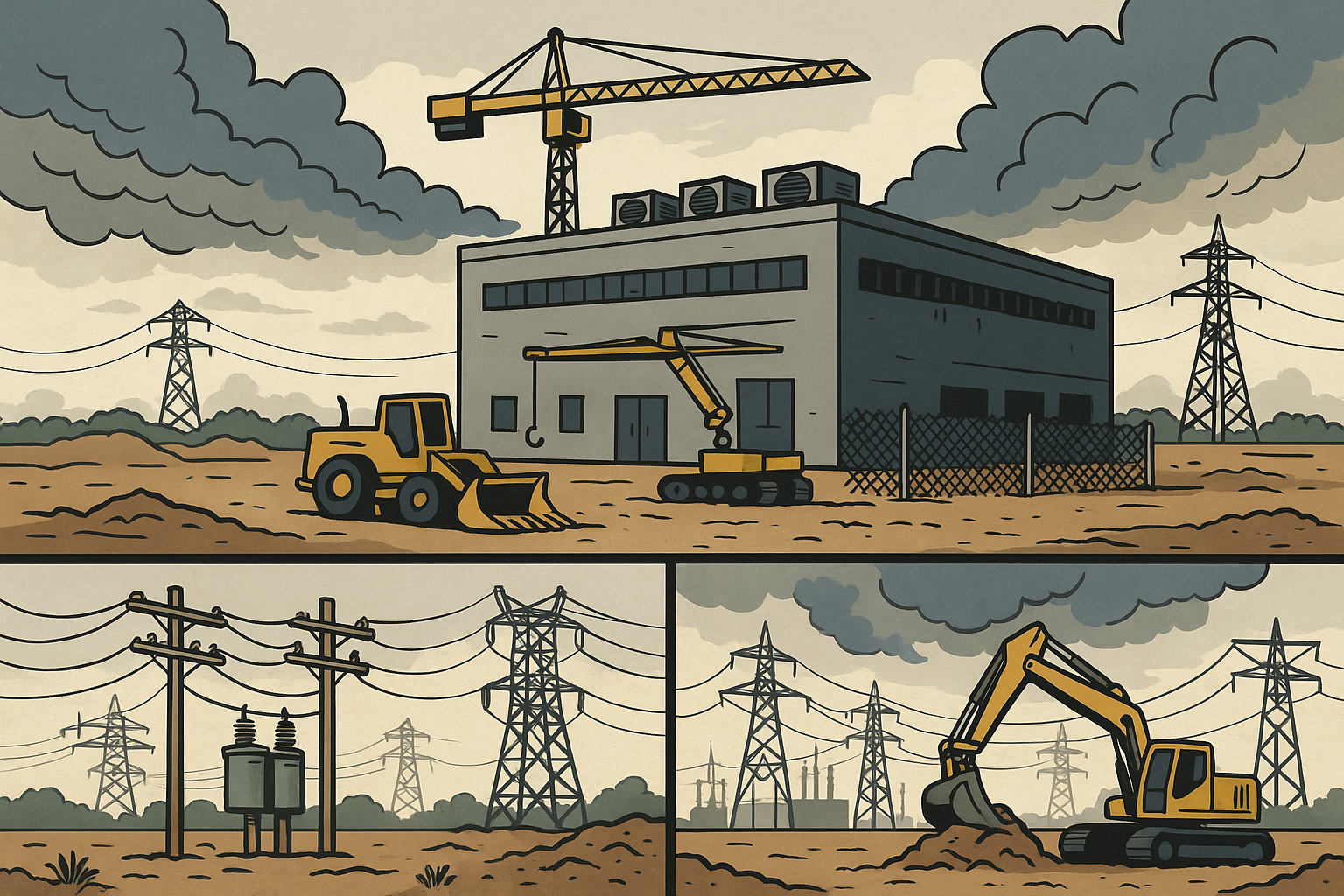 AI-sector: Bouw datacenters vertraagt: Stroominfrastructuur blijft achter