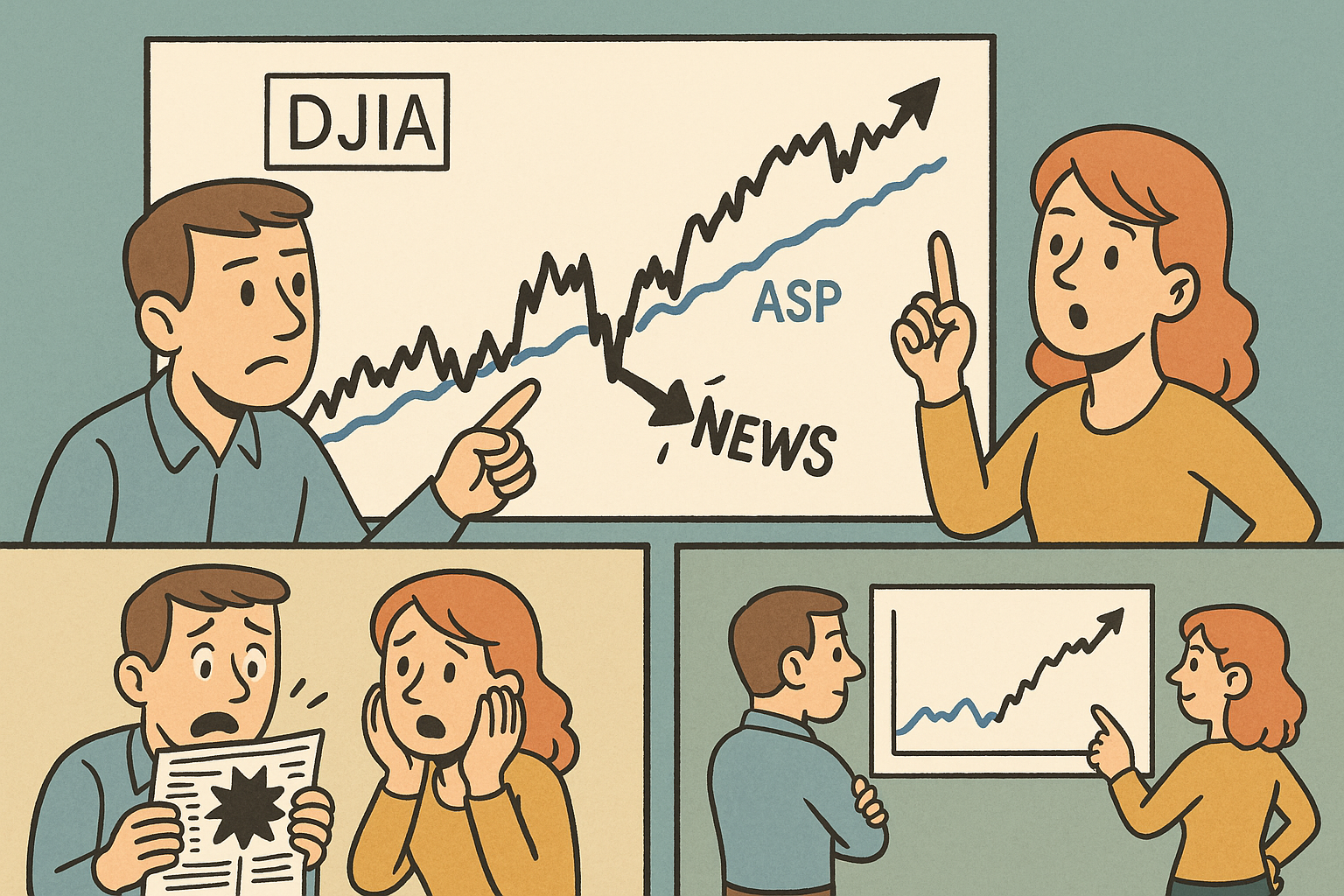 DJIA: Markt volgt seizoenspatroon - Nieuws haalt koers tijdelijk uit balans