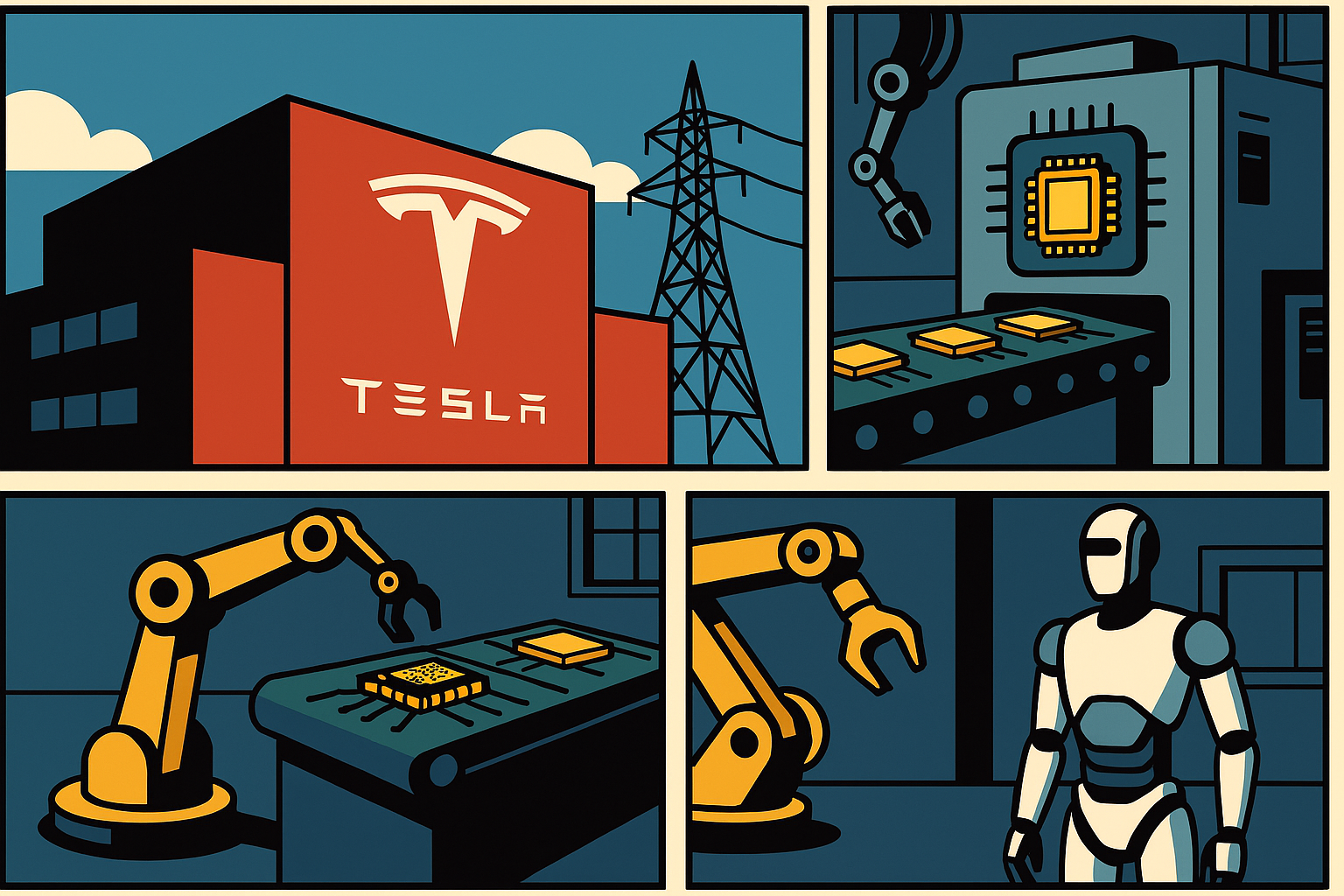 Tesla: Musk wil gigantische chipfabriek bouwen voor AI en robotica - Implicaties