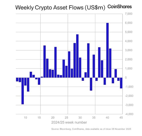 Crypto: Aanhoudende uitstroom van 1,17 miljard dollar - Altcoins blijven veerkrachtig