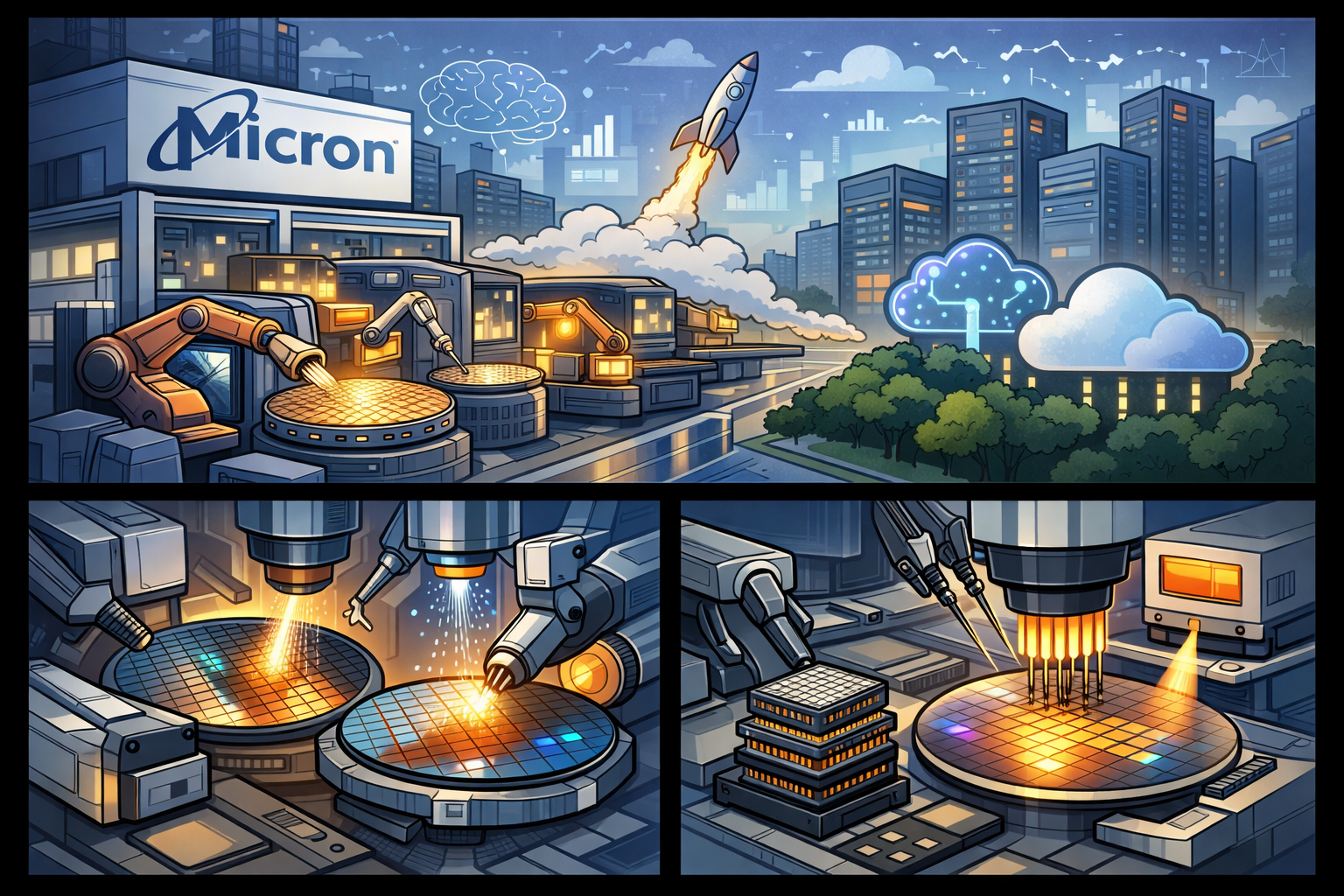 Micron gaat 24 miljard investeren - Gouden tijden toeleveranciers - ASMI - Besi