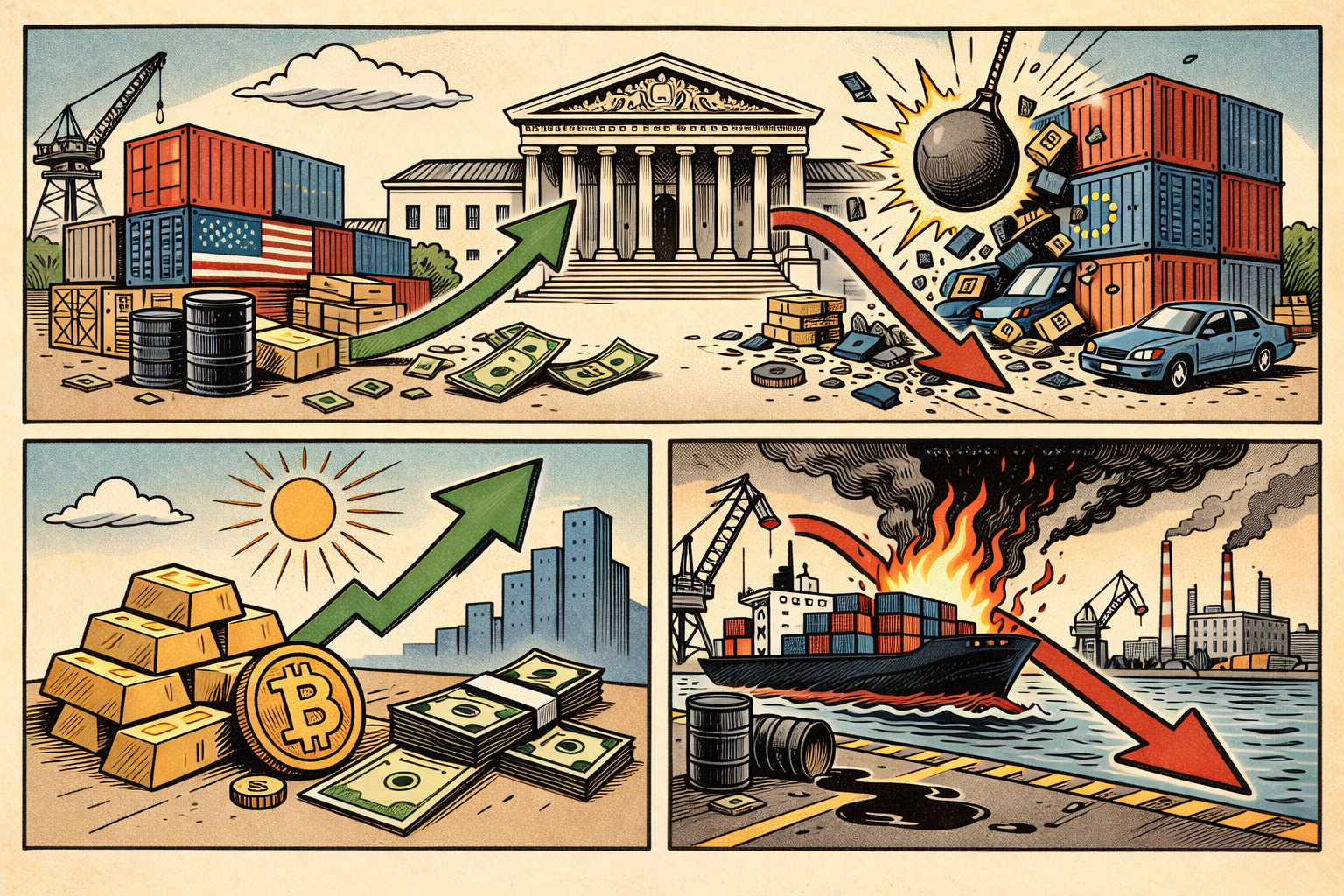 Supreme Court zet streep door Trump-tarieven: 5 scenario's voor de markten