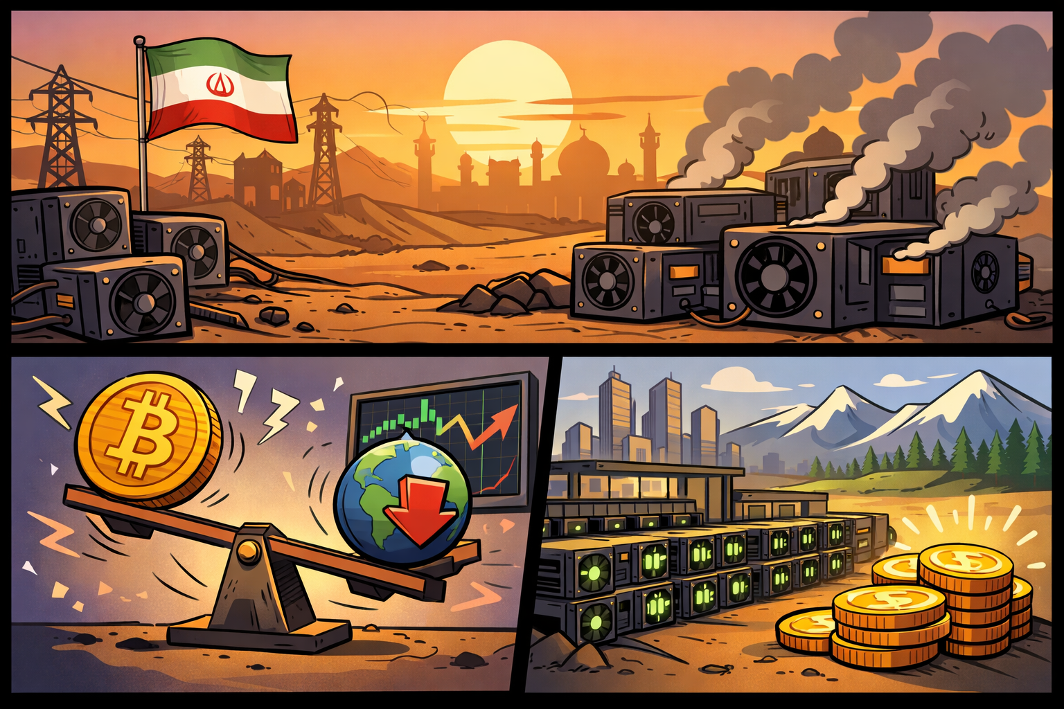 Bitcoin en Iran: Waarom het effect op de prijs waarschijnlijk neutraal is