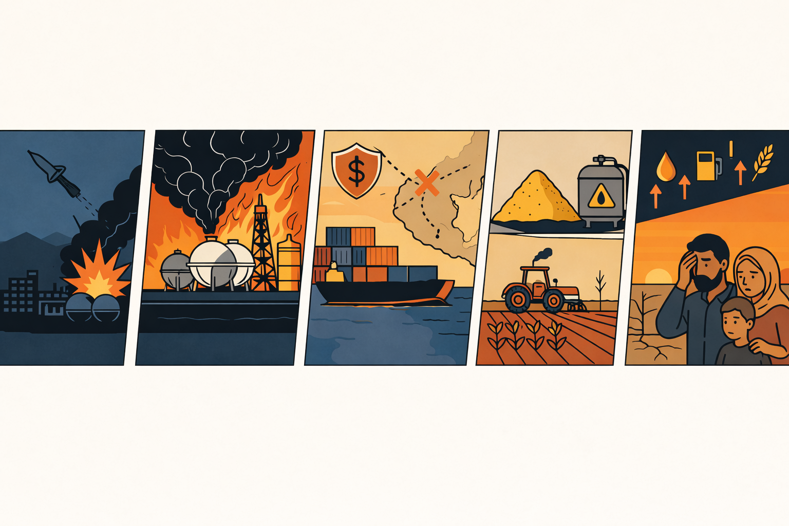 🌾 Iran-oorlog evolueert naar systeemcrisis: Van industrie tot  hongersnood