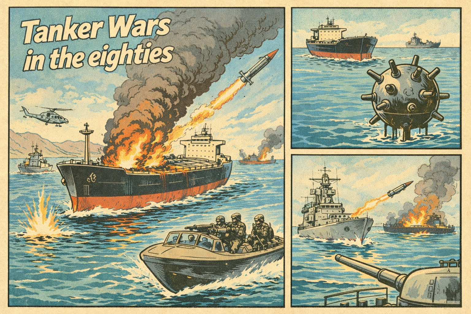 ⛵Straat van Hormuz en de Tanker War van de jaren 80: Een vergelijking